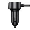 Baseus autós szivargyújtós töltő és elosztó USB-A, USB-C 30W - 2