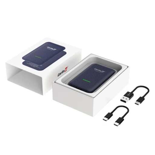 CarlinKit 4.0 CP2A vezeték nélküli adapter Apple CarPlay és Android Auto kék - 2