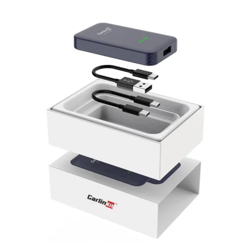 CarlinKit 4.0 CP2A vezeték nélküli adapter Apple CarPlay és Android Auto kék - 6