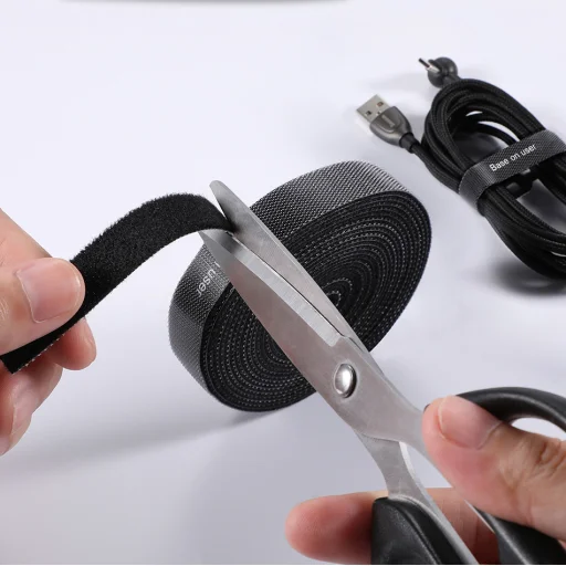 Baseus tépőzáras kábelrendező 3 m fekete - 6