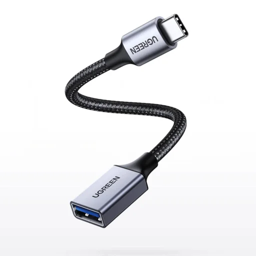 Ugreen OTG adapter kábel USB-C - USB-A 5Gb/s 0.15m fekete (US378) - 9