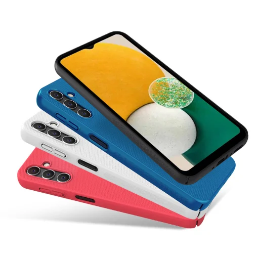 Samsung Galaxy A14 5G/Galaxy A14 Nillkin Super Frosted Shield telefontok + ajándék támaszték piros - 7