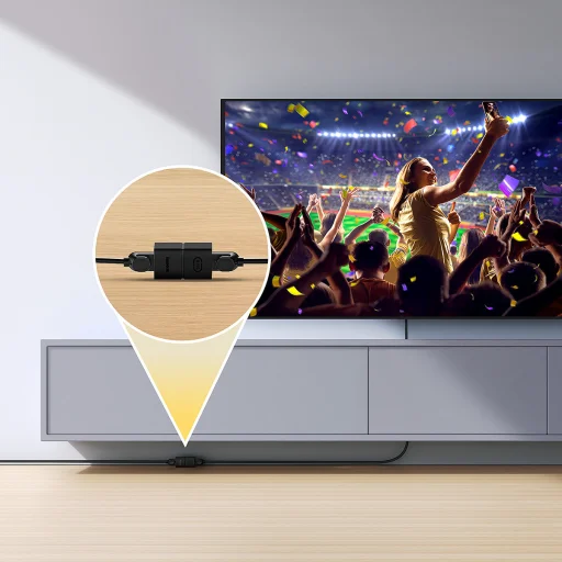 Baseus AirJoy Series RJ-45 Hálózati, ethernet kábel csatlakozó 1 db - fekete - 10