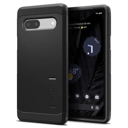 Google Pixel 7A Spigen Tough Armor tok kihajtható támasszal fekete - 1