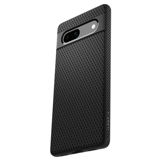 Google Pixel 7A Spigen Liquid Air flexibilis TPU gél tok matt fekete - 5