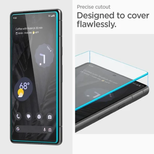 Google Pixel 7A Spigen ALM Glas.TR Slim ochranné tvrdené sklo 2 ks - 9