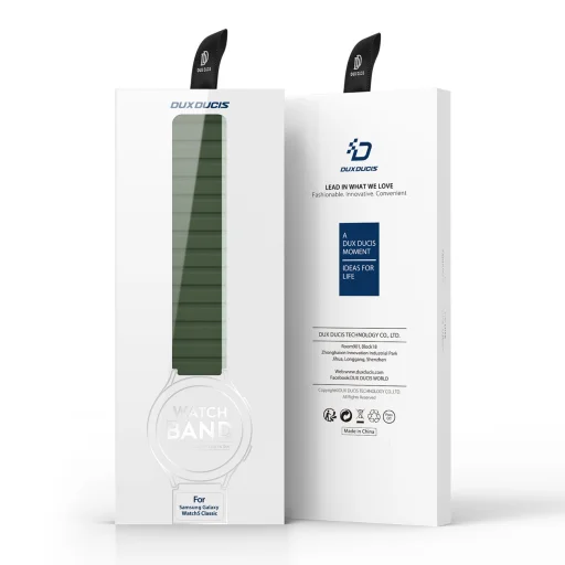 Samsung Galaxy Watch 6 Pro/6/6 Classic/5 Pro/5/5 Classic Dux Ducis Univerzális mágneses óraszíj (20mm LD verzió) zöld - 2