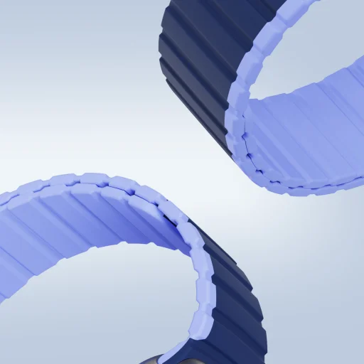 Apple Watch SE, 9, 8, 7, 6, 5, 4, 3, 2, 1 (41, 40, 38 mm) Dux Ducis Univerzális mágneses óraszíj (LD verzió) kék - 2