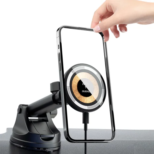 Dudao F12MAX+ mágneses autós telefontartó MagSafe induktív töltővel fekete - 11