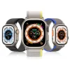 Apple Watch 8/7/6/SE/5/4/3/2/1 (38, 40, 41 mm) Dux Ducis Tépőzáras sportszíj YJ változathoz kék-szürke thumbnail