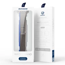 Apple Watch 8/7/6/SE/5/4/3/2/1 (38, 40, 41 mm) Dux Ducis Tépőzáras sportszíj YJ változathoz kék-szürke