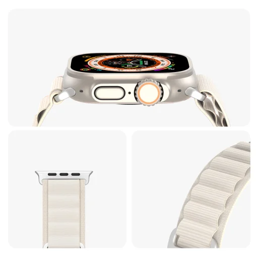 Apple Watch Ultra 8/7/6/SE/5/4/3/2/1 (42, 44, 45, 49 mm) Dux Ducis Sport csatszíj GS verzió fehér - 7