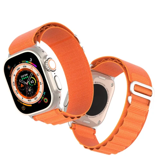 Apple Watch Ultra 8/7/6/SE/5/4/3/2/1 (42, 44, 45, 49 mm) Dux Ducis Sport csatszíj GS verzió narancssárga - 6