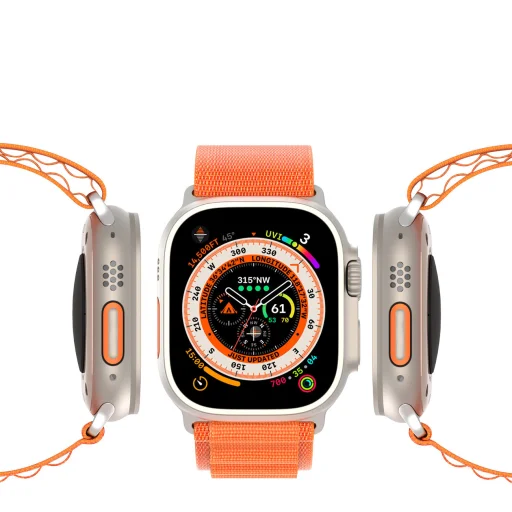 Apple Watch Ultra 8/7/6/SE/5/4/3/2/1 (42, 44, 45, 49 mm) Dux Ducis Sport csatszíj GS verzió narancssárga - 12