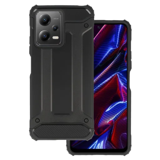 Xiaomi Redmi Note 12 5G/Poco X5 Armor Carbon tok fekete - 1