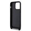 iPhone 15 Pro Max Karl Lagerfeld Saffiano Crossbody Metal Karl a Choupette puzdro na telefón čierne thumbnail