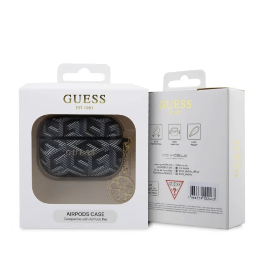 AirPods Pro Guess PU G Cube Charm tok fekete (GUAPPGCE4CK) - 2
