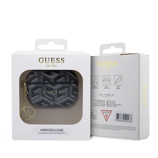 AirPods Pro 2 Guess PU G Cube Charm tok fekete (GUAP2PGCE4CK) - 2