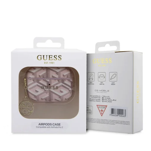 AirPods Pro 2 Guess PU G Cube Charm tok rózsaszín (GUAP2PGCE4CP) - 3