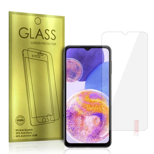 Samsung Galaxy A24 4G/A25 5G/M34 5G Glass Gold kijelzővédő üvegfólia - 1