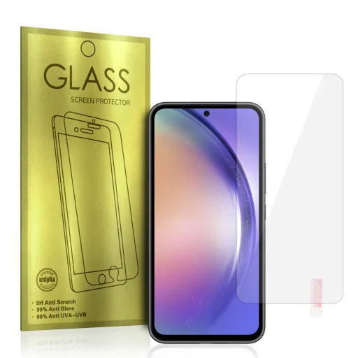 Ochranná sklenená fólia na displej Samsung Galaxy A54 5G Glass Gold - 1