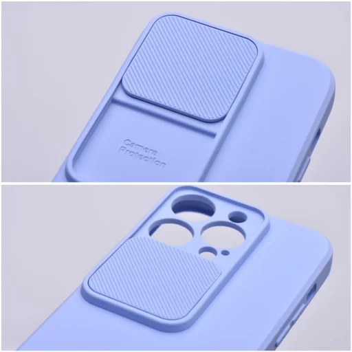iPhone 15 Pro Max SLIDE Case tok, telefontok kameralencse védővel levendula - 13