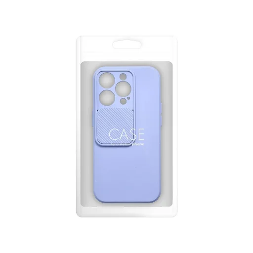 iPhone 15 Pro Max SLIDE Case tok, telefontok kameralencse védővel levendula - 4