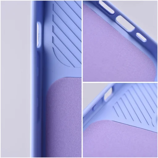 iPhone 15 Pro Max SLIDE Case tok, telefontok kameralencse védővel levendula - 5