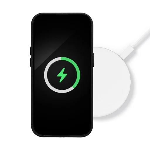 iPhone 15 Plus MagSafe-kompatibilis bőrtok, telefontok fekete - 8