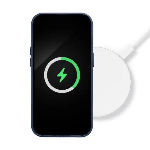 BŐR Magsafe TOK SAMSUNG S25 PLUS indigókék tok - 7