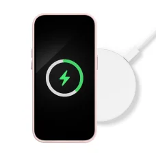 LEATHER MAG COVER tok Samsung Galaxy S25 Plus homok rózsaszín