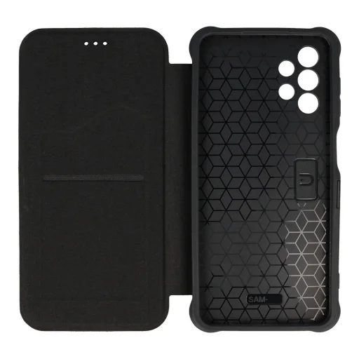 Samsung Galaxy S22 Razor Leather bőr fliptok fekete - 3