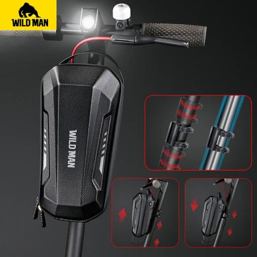 Wildman GD9X vízálló táska elektromos rollerhez/kerékpárhoz 3L - 7