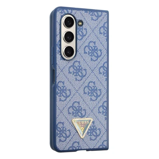 Samsung Galaxy Z Fold 5 GUESS 4G PU Leather Triangle bőr tok kék (GUHCZFD5P4TDPB) - 4