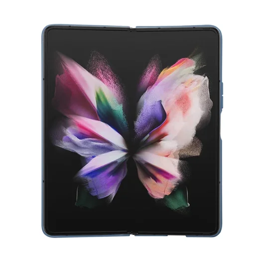 Samsung Galaxy Z Fold 5 GUESS 4G PU Leather Triangle bőr tok kék (GUHCZFD5P4TDPB) - 2