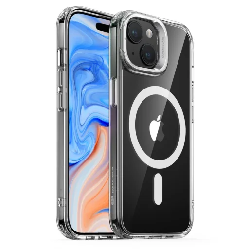  iPhone 15 Plus Átlátszó ESR Classic Kickstand Halolock MagSafe kompatibilis tok - 10