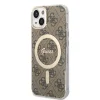iPhone 15 Guess 4G IML MagSafe kompatibilis tok barna (GUHMP15SH4STW) - 4