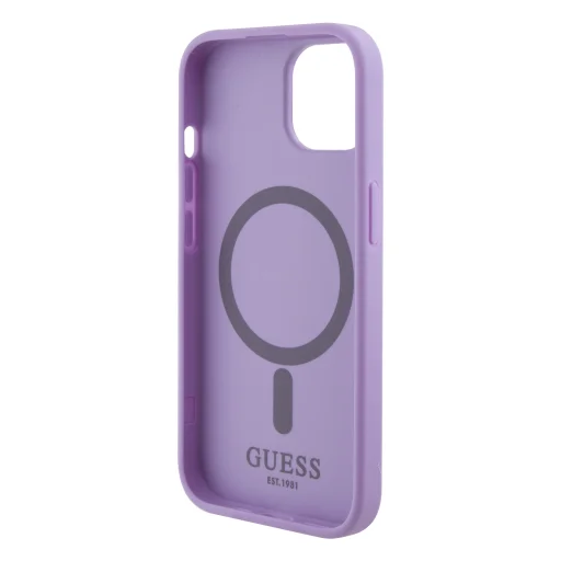 iPhone 15 Guess PU Saffiano MagSafe tok lila (GUHMP15SPSAHMCU) - 6