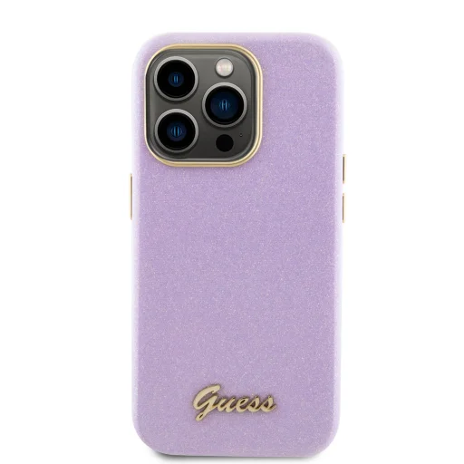 iPhone 15 Pro Guess PU Glitter Full Wrapped tok lila (GUHCP15LPGMCSL) - 6