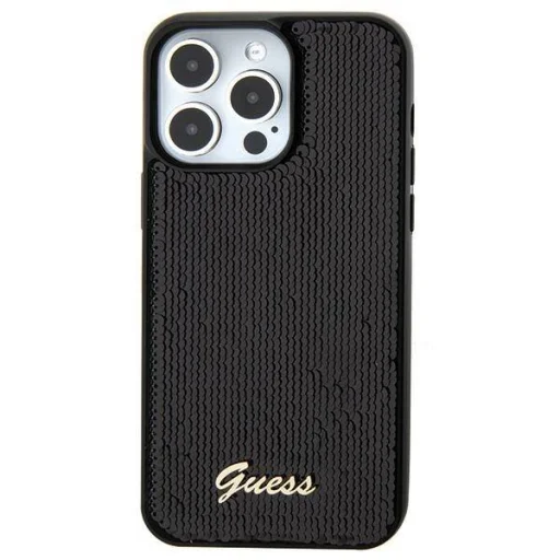 iPhone 15 Plus Guess Sequin Script Logo tok, telefontok fekete (GUHCP15MPSFDGSK) - 2