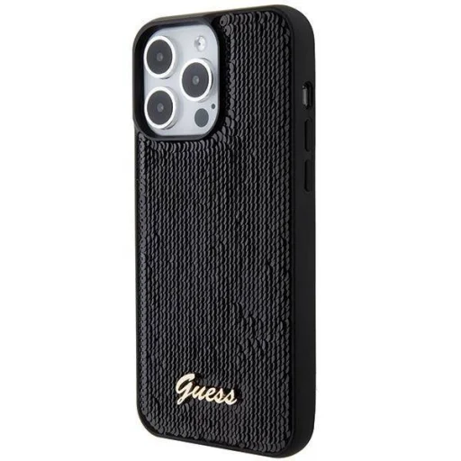 iPhone 15 Plus Guess Sequin Script Logo tok, telefontok fekete (GUHCP15MPSFDGSK) - 7