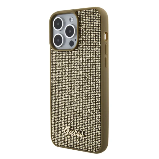 iPhone 15 Pro Max Guess PU Square Mirror Script Logo tok arany (GUHCP15XPMSDGSD) - 4