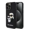 iPhone 13 Pro Karl Lagerfeld KLHCP13L3DRKCNK 3D Rubber Karl and Choupette tok fekete - 7