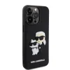 iPhone 13 Pro Karl Lagerfeld KLHCP13L3DRKCNK 3D Rubber Karl and Choupette tok fekete - 2