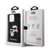 iPhone 13 Pro Karl Lagerfeld KLHCP13L3DRKCNK 3D Rubber Karl and Choupette tok fekete - 3