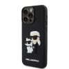 iPhone 13 Pro Karl Lagerfeld KLHCP13L3DRKCNK 3D Rubber Karl and Choupette tok fekete