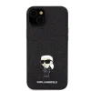  iPhone 15 Karl Lagerfeld KLHCP15SGKNPSK Fekete Glitter Metal Ikonik tok - 5