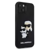 iPhone 13 Karl Lagerfeld KLHCP13M3DRKCNK 3D Rubber Karl and Choupette tok fekete thumbnail