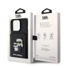 iPhone 15 Pro Max Karl Lagerfeld KLHCP15XSAKCSCK PU Saffiano Card Slot Stand Karl and Choupette tok fekete thumbnail