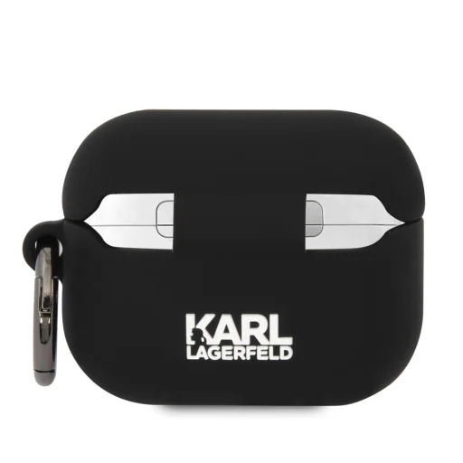 Airpods 3 Karl Lagerfeld KLA3RUNKC 3D Logo NFT Karl and Choupette Szilikon tok fekete - 2